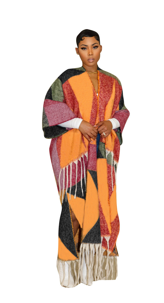 Women's Popular Casual Multicolor Tassel Knitted Sweaters