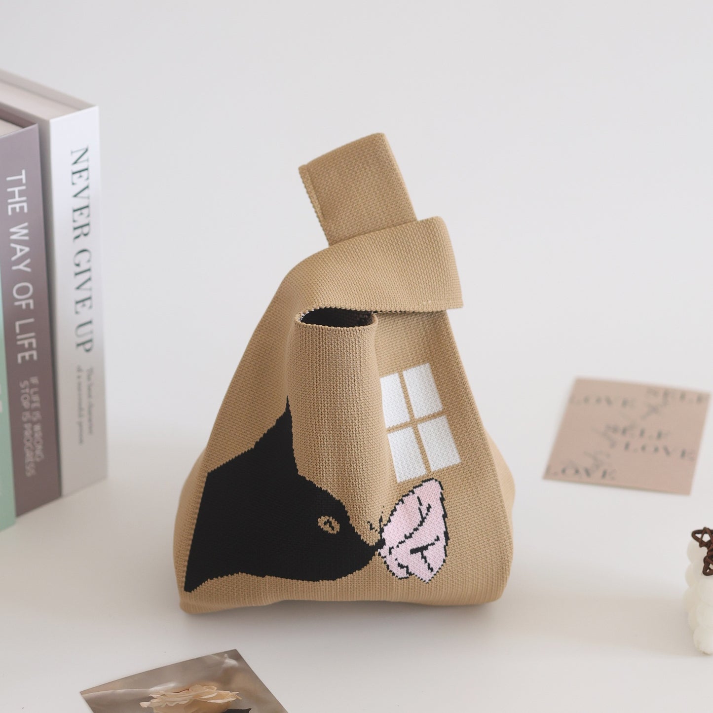 Women's Stylish Knitted Woven Vest Simple Handbags