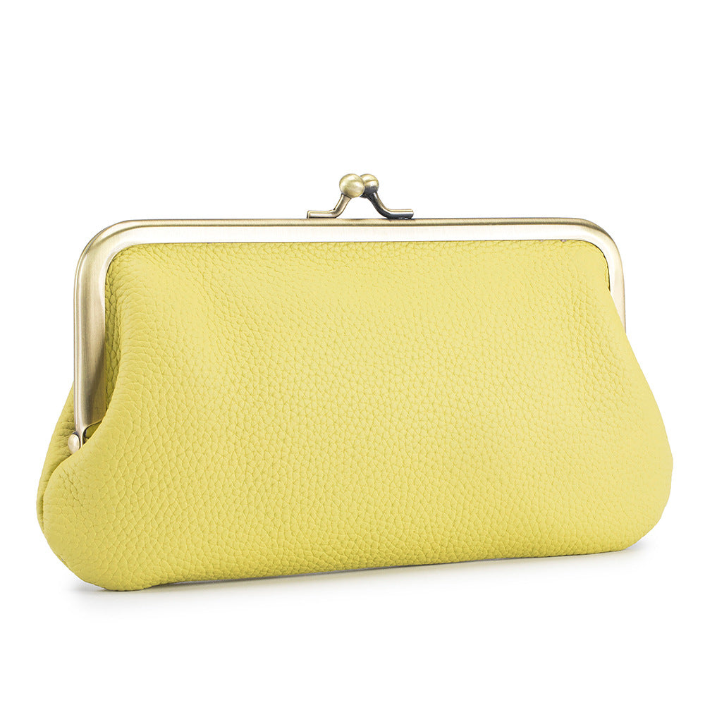 Clutch Female Genuine Leather Simple Long Handbags