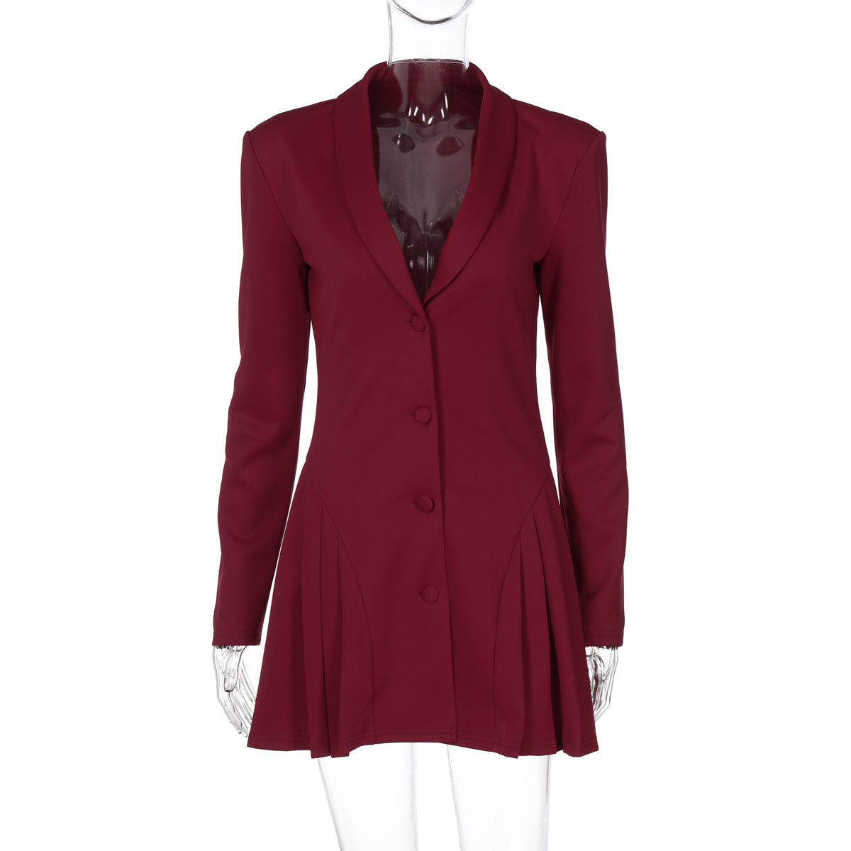 Women's Color Sexy Deep V Collar Adult Lady Dresses