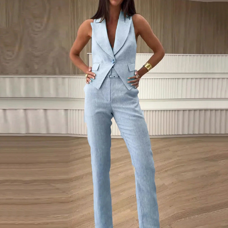 Charming Summer Stylish Graceful Simple Long-sleeved Suits