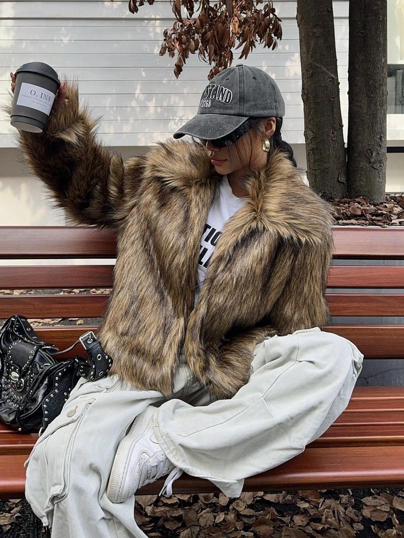 Fur Imitation Fox Fashionable Winter Clothes Coats