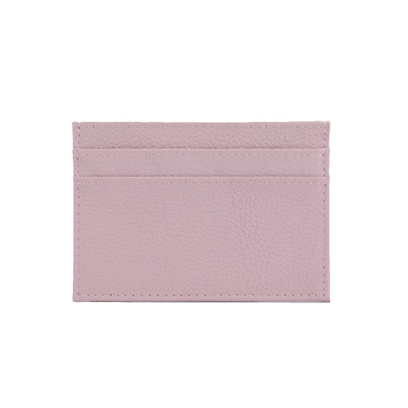 Fashion Simple First Layer Cowhide Bank Certificate Card Holder