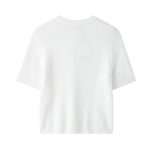 Women's Homemade Classic Bow Decorated Row Button Knitwear