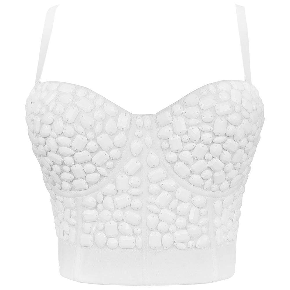 Style Diamond Corset Female Outerwear Camisole Shaping Fishbone Party Tops