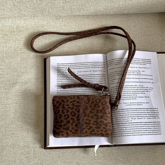 Women's Halter Mini Stylish Leopard Print Autumn Shoulder Bags