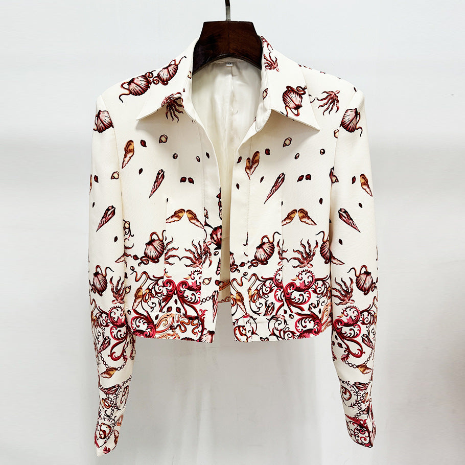 Underwater World Printed Camisole Trousers Set Shorts