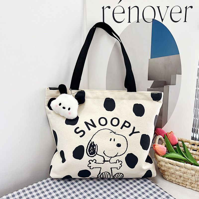 Printed Snoopy Canvas Mummy Maternity Inspection Handbags
