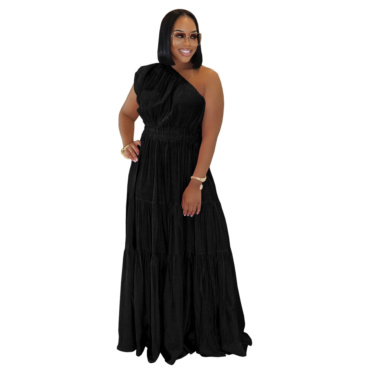 Women's Fashion Wear Elegant Waist Slimming Long Dresses