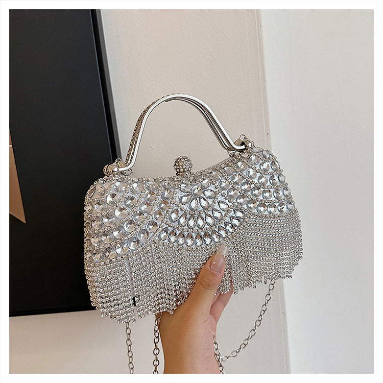 Rhinestone Tassel Portable Banquet Fashion Wear Evening Bags