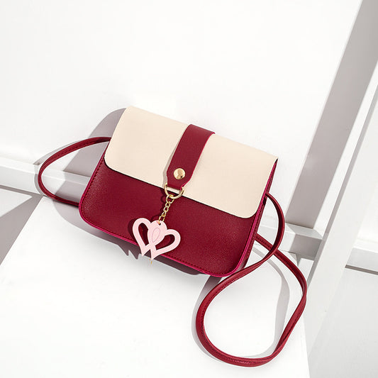 Cover Type Color Matching Hanging Korean Shoulder Bags