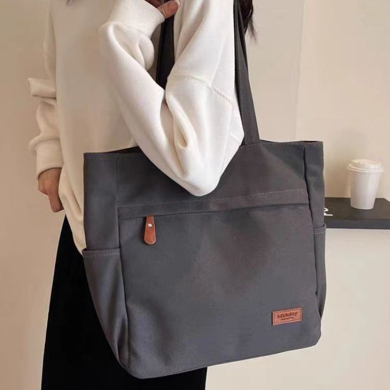 Canvas Large Capacity Class Simplicity One Shoulder Bags