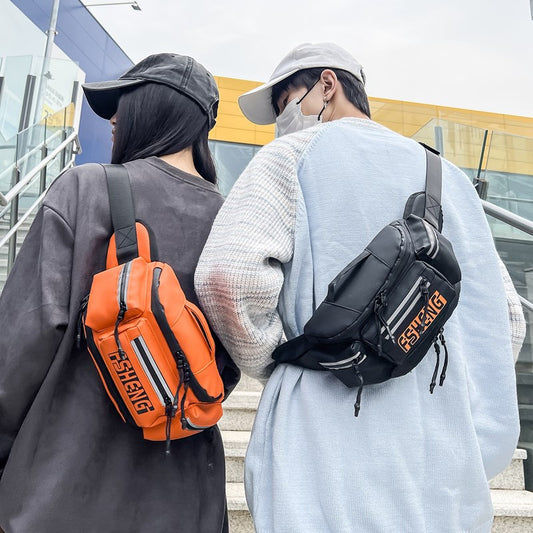 Women's & Men's & Fashion Night Riding Motorcycle Equipment Storage Knight Men's Chest Bags