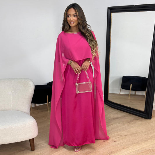 Women's Robe Dress Round Neck Loose Big Dresses