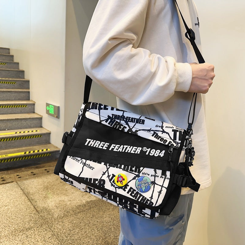 Men's Fashion Junior High Class Female Make-up Men's Messenger Bags