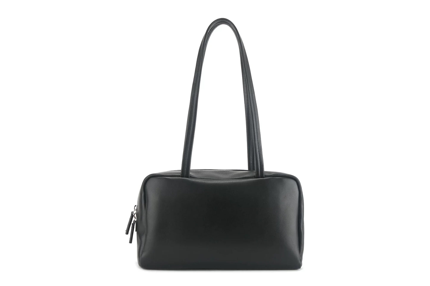 Women's Minimalist Bowling Cowhide Leather Commute Large Small Square Bags