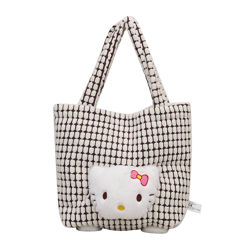 Hand Creative Cute Capybara Doll Storage Handbags