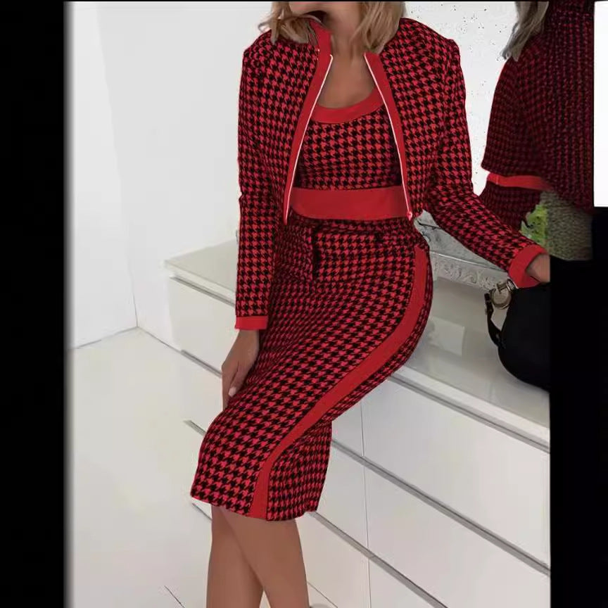 Women's Cute Style Fresh Sweet Slim Fit Printed Long Suits