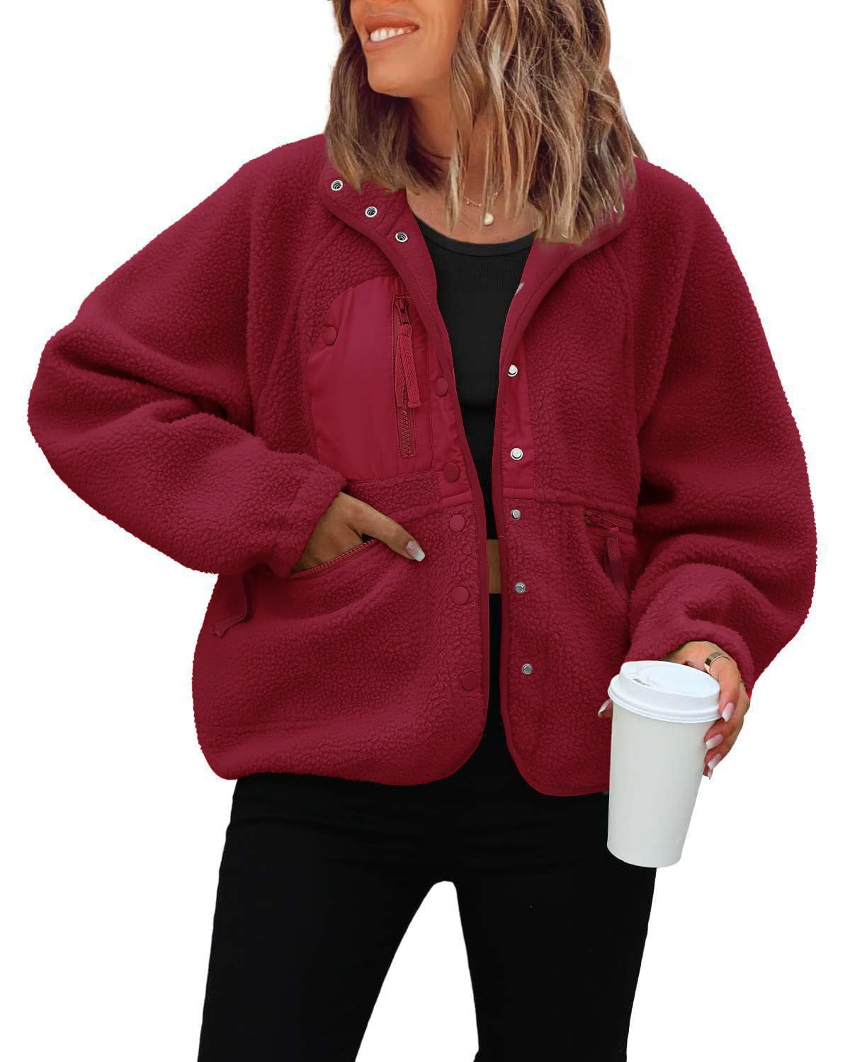 Women's Graceful Polar Fleece Sports Leisure Jackets