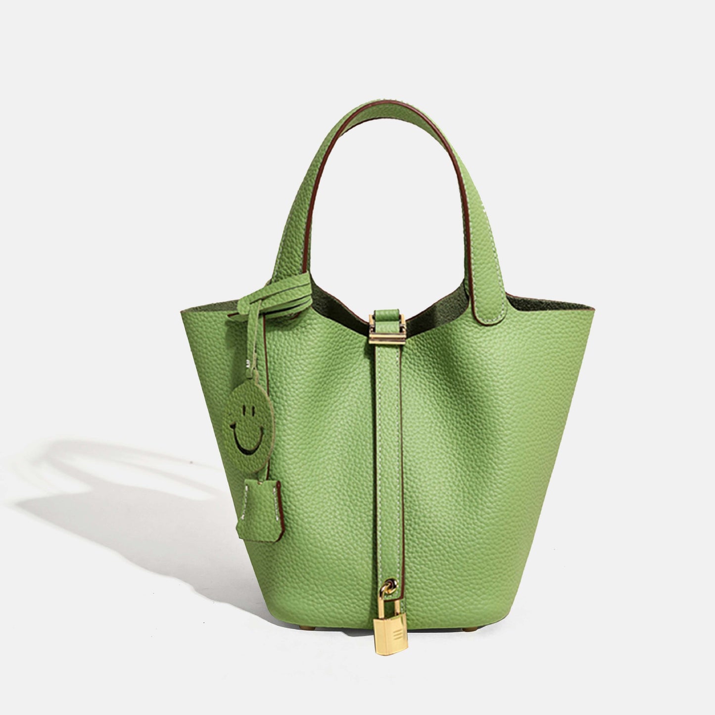 Women's First Layer Cowhide Vegetable Basket Handbags