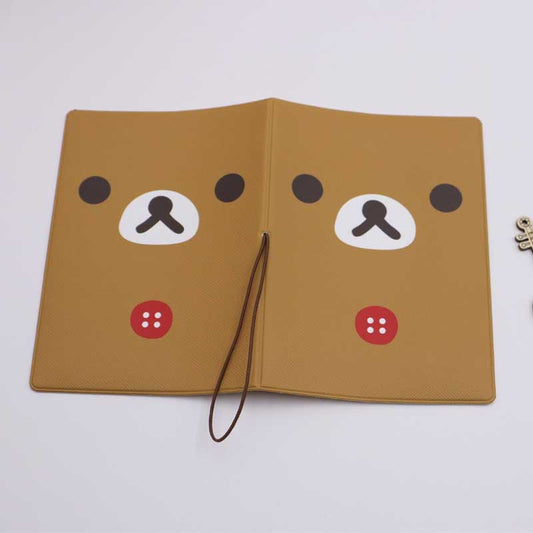 Light Pine Bear Passport Cover Certificate Card Holder