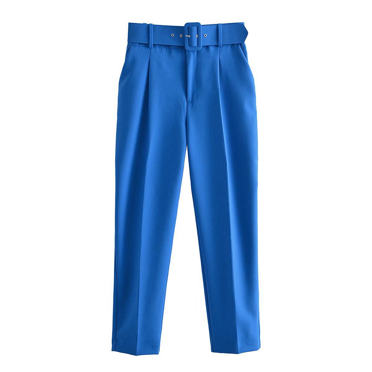 Women's Spring Pleated Harem Casual Solid Color Pants