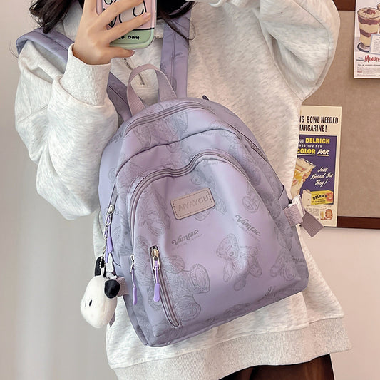 Schoolgirl Niche Korean Style Lightweight Printing Backpacks