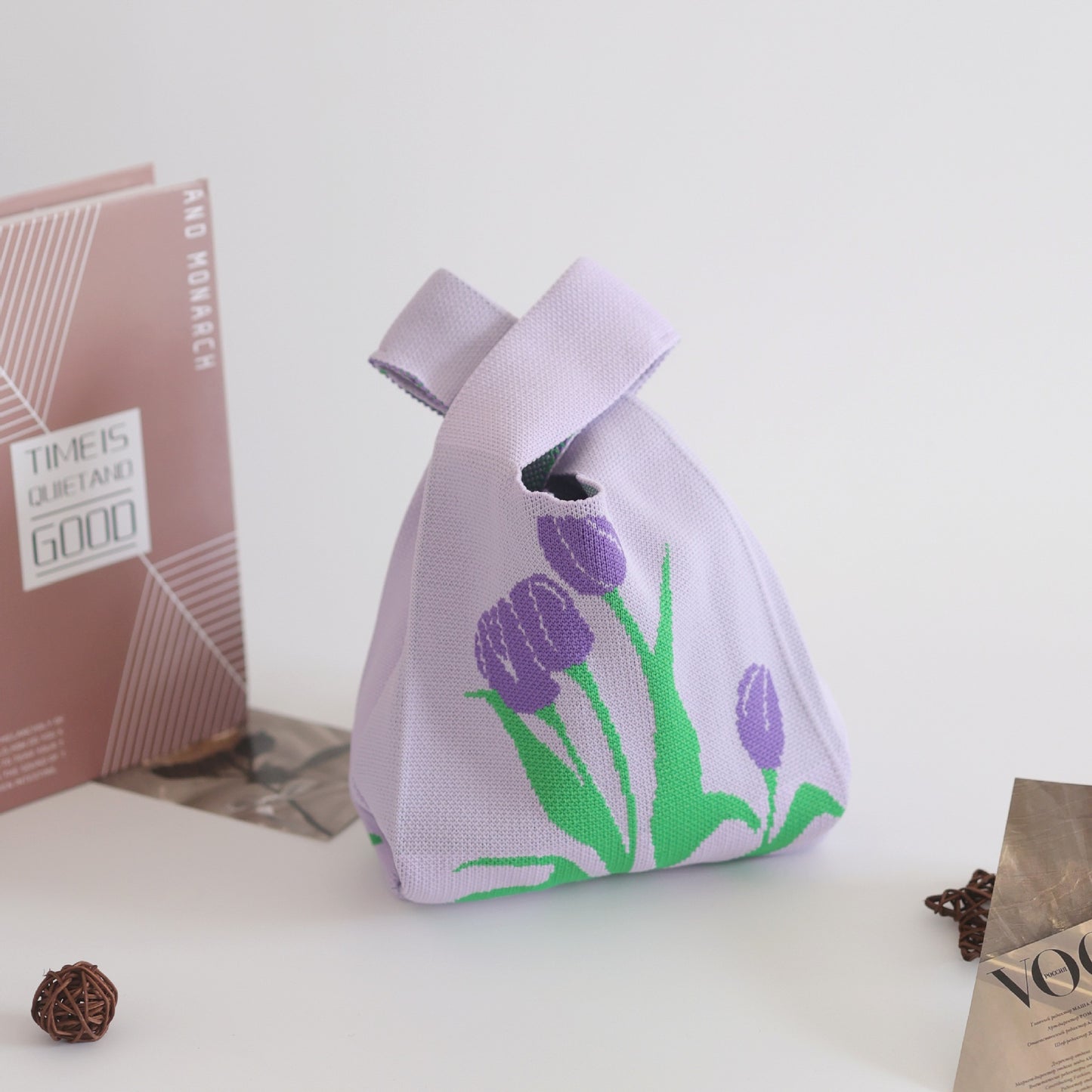 Women's Knitted Woven Vest Simple Gift Handbags