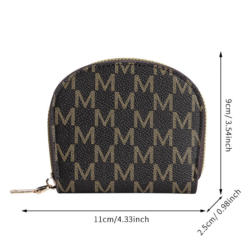 Slouchy Female Organ Zipper Document Bank Card Holder