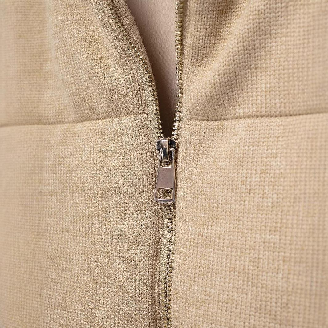 Women's Casual Stand Collar Sleeveless Zipper Warm Vests