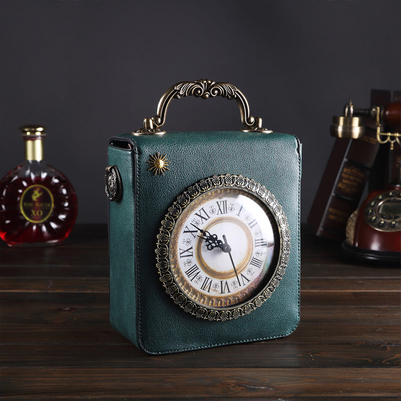 Women's Shape Back Personality Retro Embroidered Can Handbags