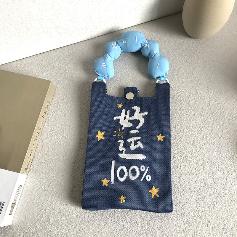 Knitted Mobile Cartoon Cute Summer Style Phone Bags