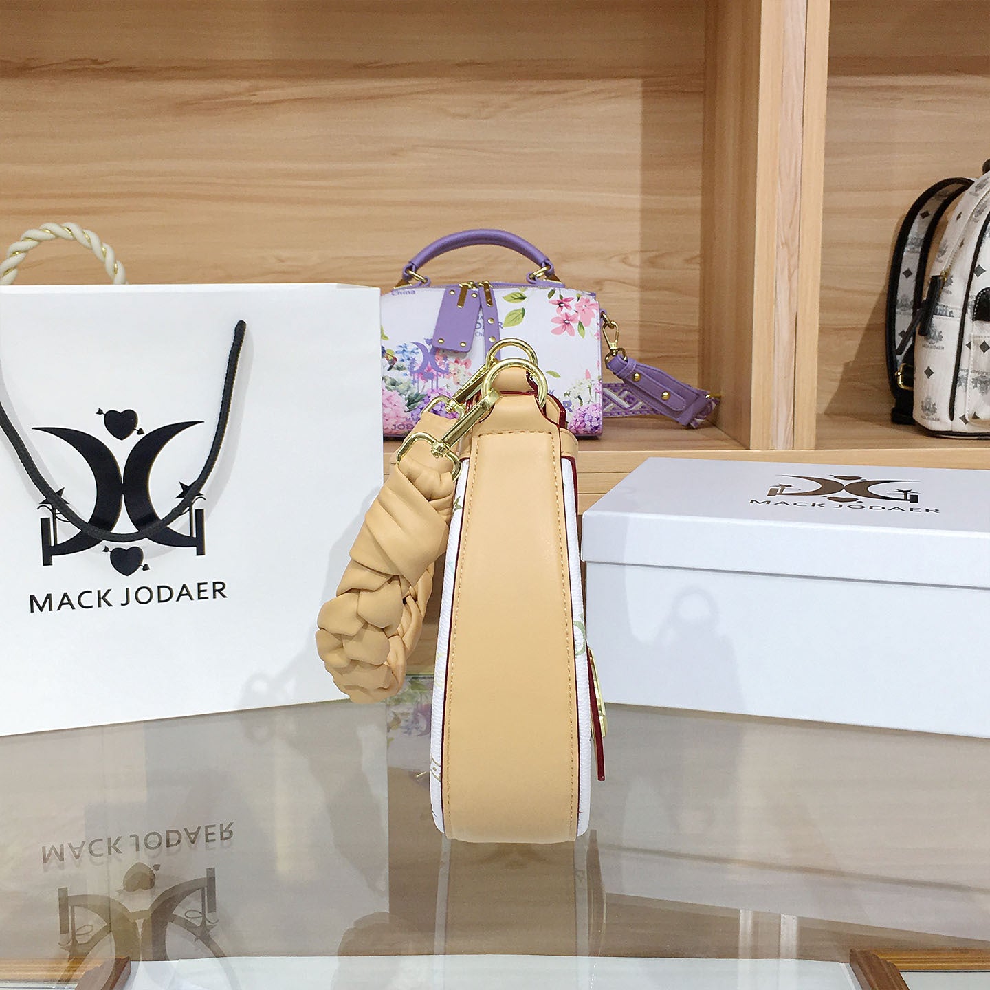 Twist Weave Crescent Autumn Niche Printed Armpit Bags