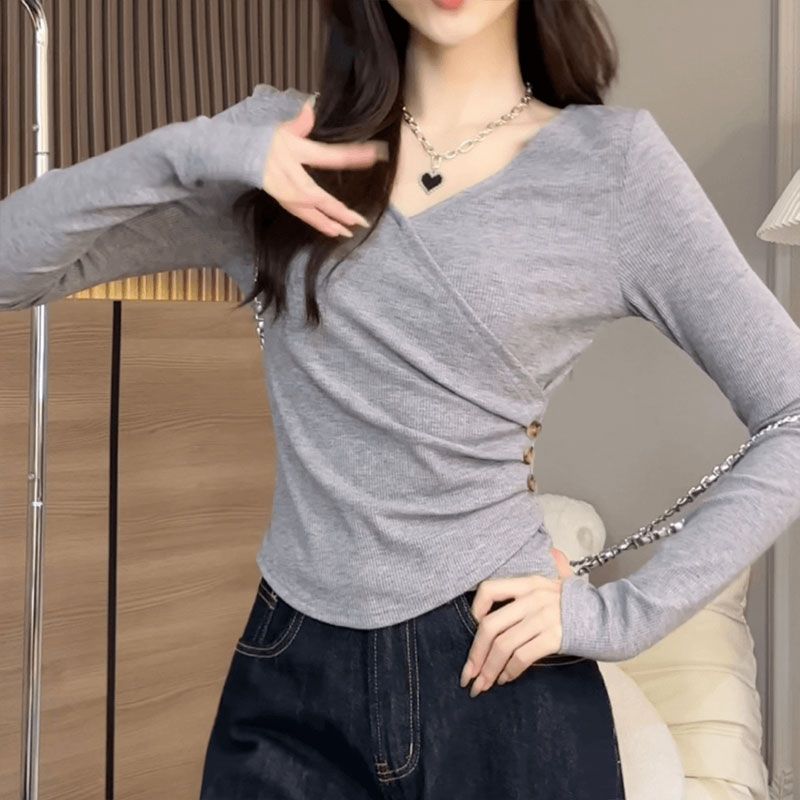 Bottoming Shirt Classic Style Female Winter Slim Fit Inner Wear Women's T-shirt