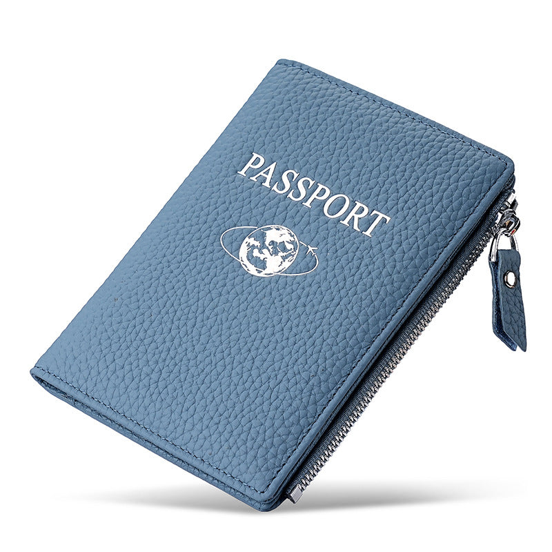 Passport First Layer Cowhide Document Abroad Bags