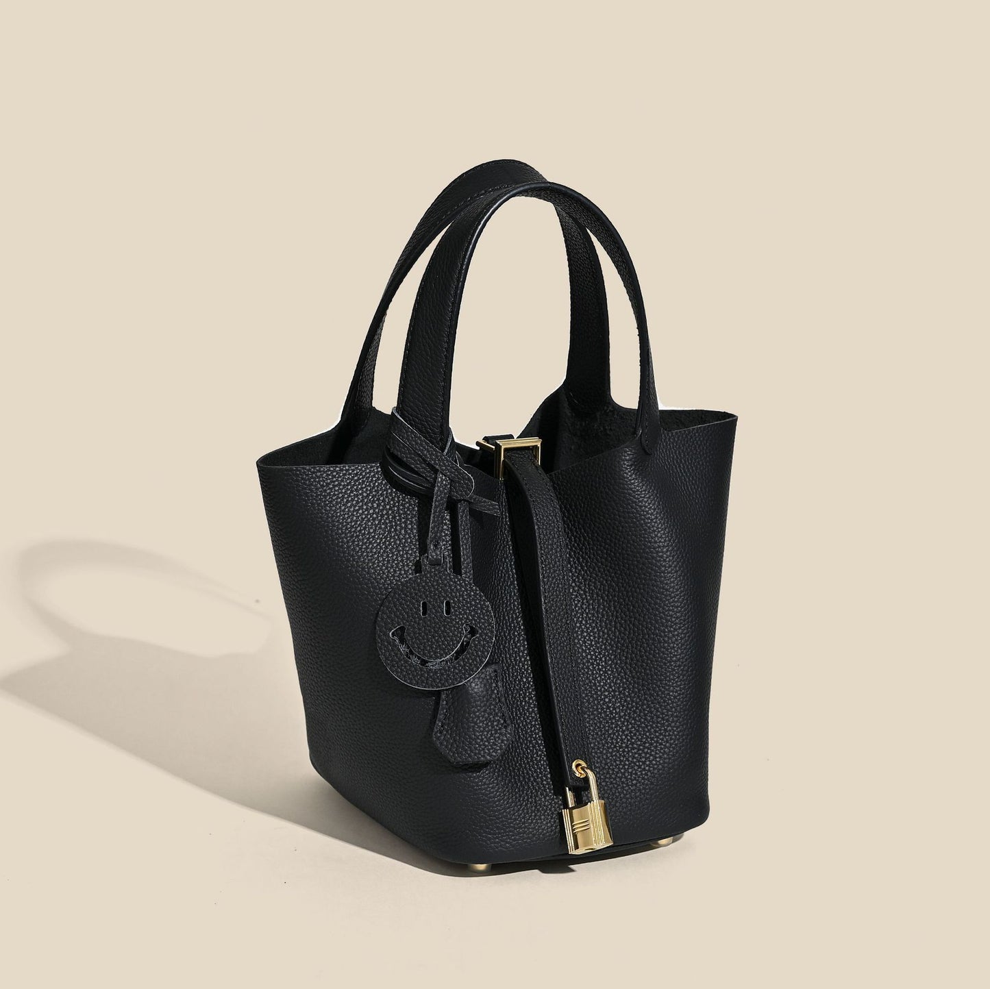 Women's First Layer Cowhide Vegetable Basket Handbags