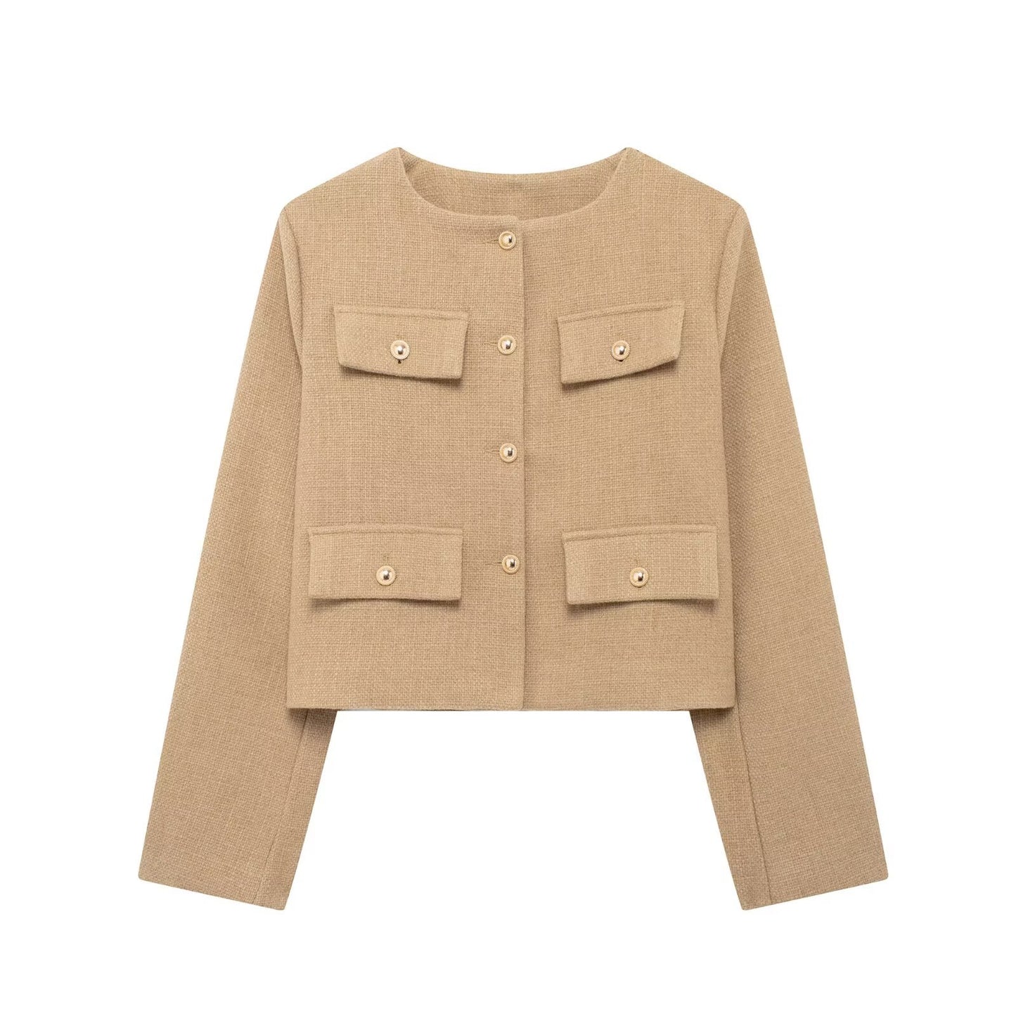 Women's Classic Style Fashion Button Decoration Coats