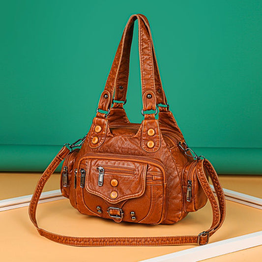 Women's Retro Fashionable Simple Washable Mom Shoulder Bags