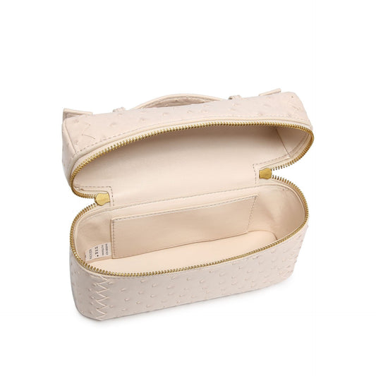 Graceful Ostrich Grain Lunch Box Portable Small Square Bags