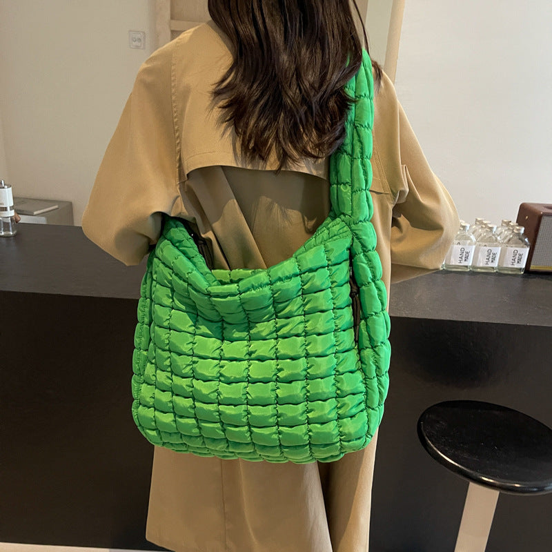 Women's Pleated Large Personalized Minority Capacity Dumpling Bags