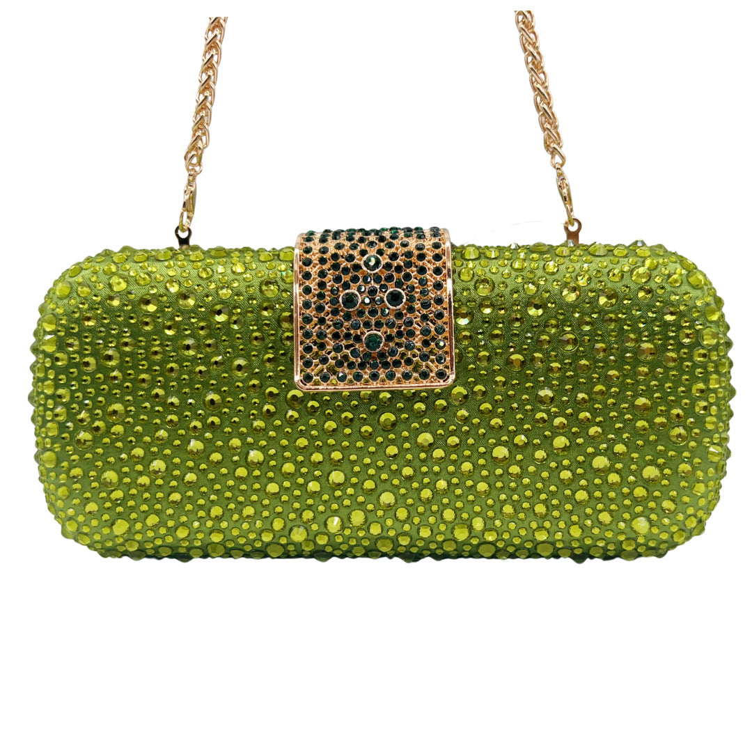 Women's Light Luxury Shiny Double-sided Hot Hand-held Evening Bags