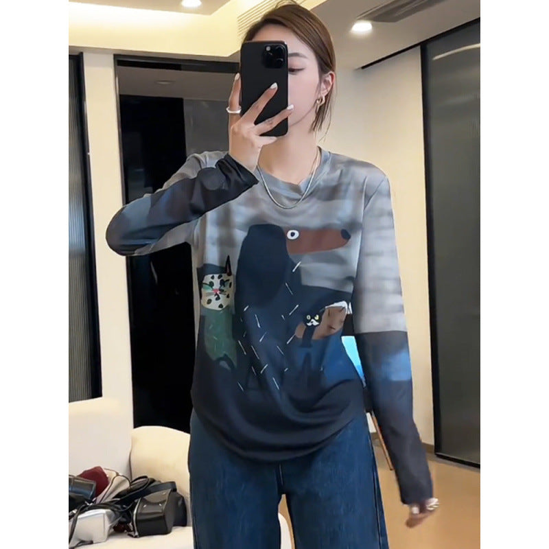 Women's Mesh Long-sleeved For Summer Unique Super Nice Tops