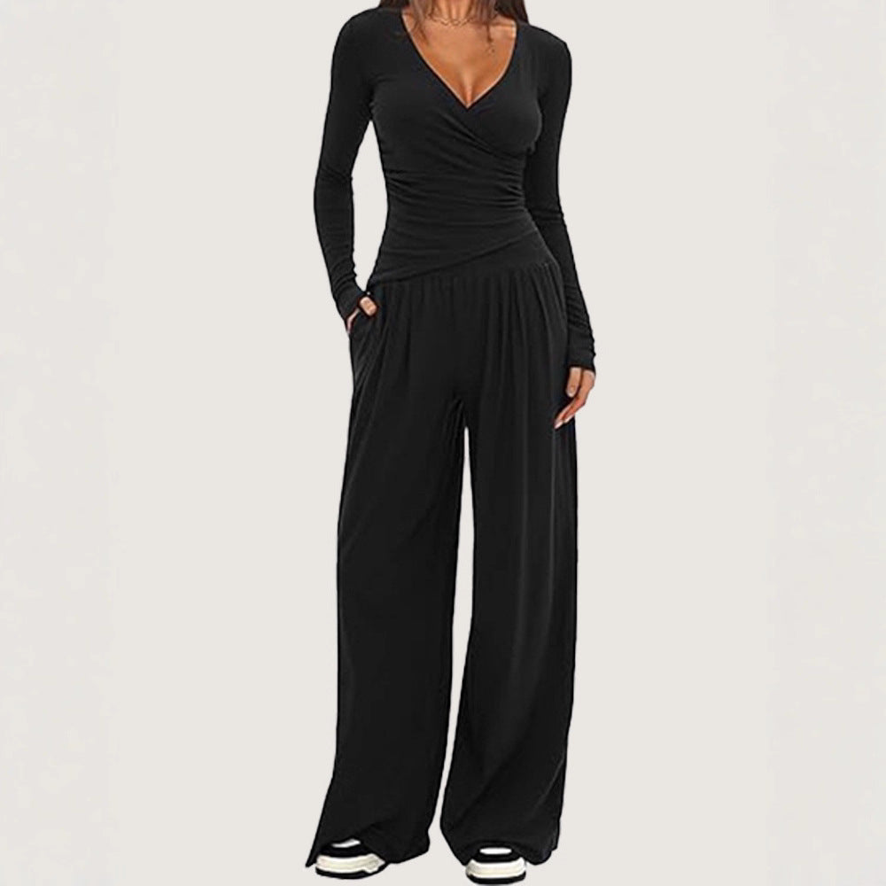 Elegant Versatile Women's Long Sleeve Sportswear Fashion Casual Suit