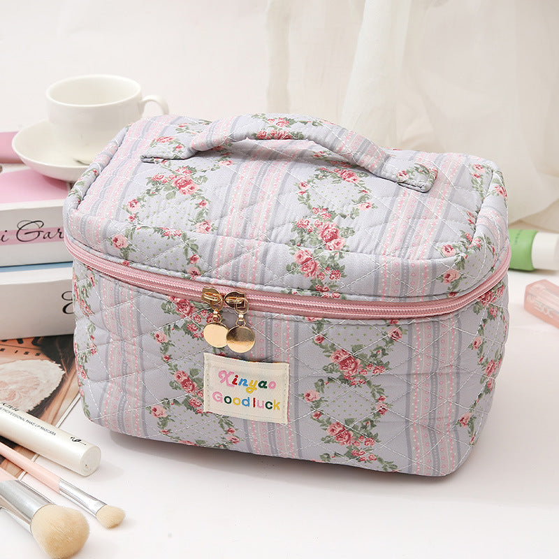 Floral Makeup Large Capacity Sense Convenient Cosmetic Bags