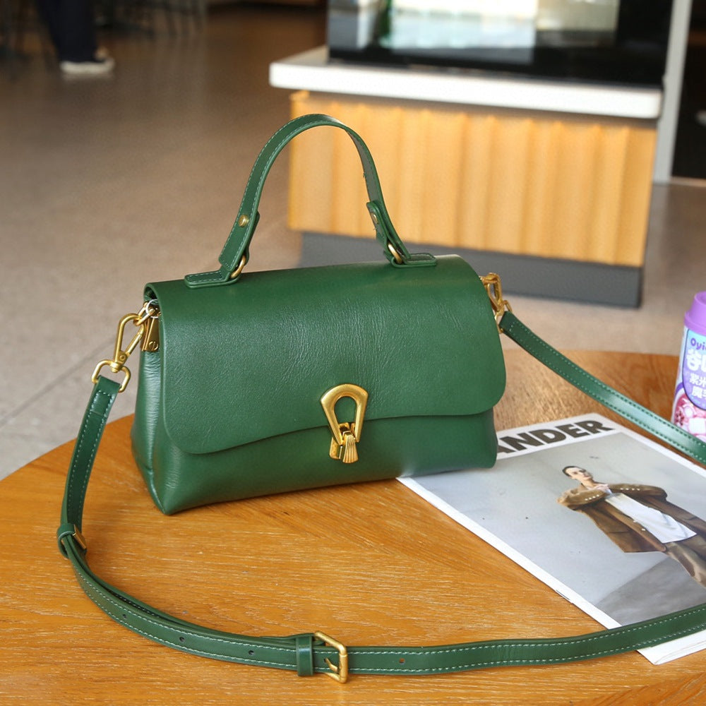 Beautiful Women's Genuine Leather Portable Vegetable Crossbody Bags