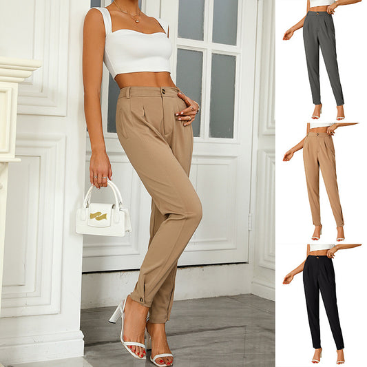 Women's Loose Work Business Formal Wear Elegant Pants