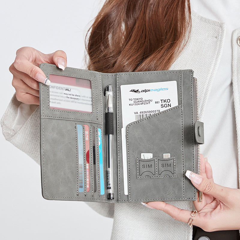 Winner Swiping Shield Document Passport Zipper Id Package