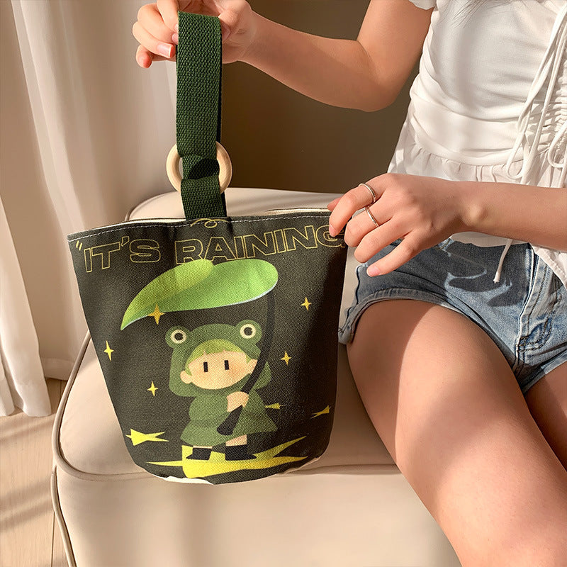 Korean Style Commuter Canvas Cute Cloth Handbags