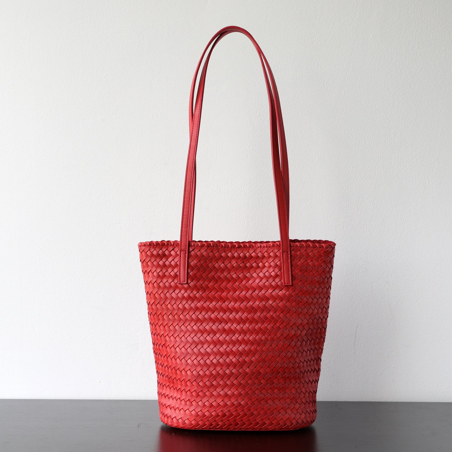 Layer Vegetable Tanning Leather Hand-woven Underarm Armpit Bags