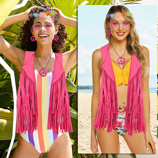 Women's Fashionable Thin Tassel For Slim Fit Women's Vest